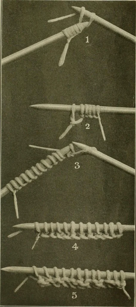 An illustration from Utopia yarn book; being a practical treatise on knitting and crocheting, 1919, leaf 10
