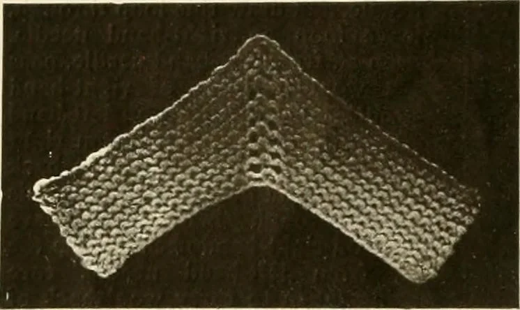 An illustration from Utopia yarn book; being a practical treatise on knitting and crocheting, 1919, leaf 13