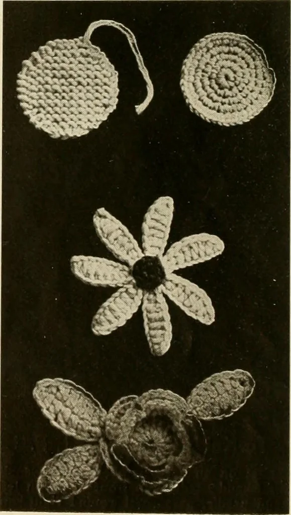 An illustration from Utopia yarn book; being a practical treatise on knitting and crocheting, 1919, leaf 13