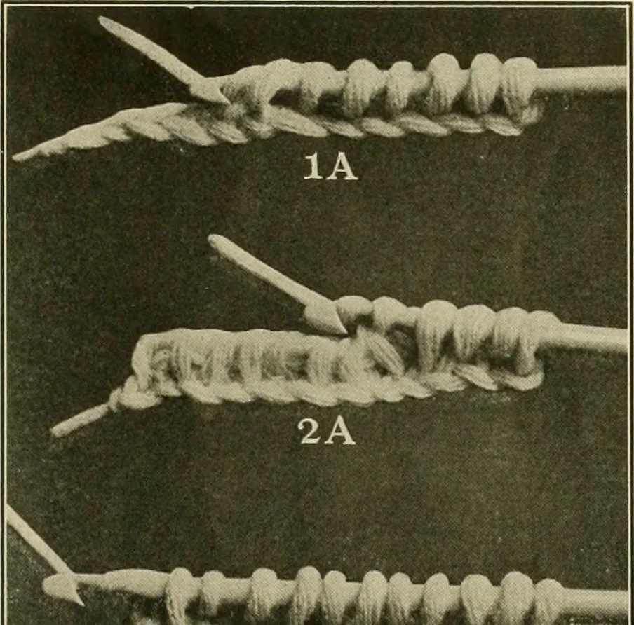An illustration from Utopia yarn book; being a practical treatise on knitting and crocheting, 1919, leaf 16