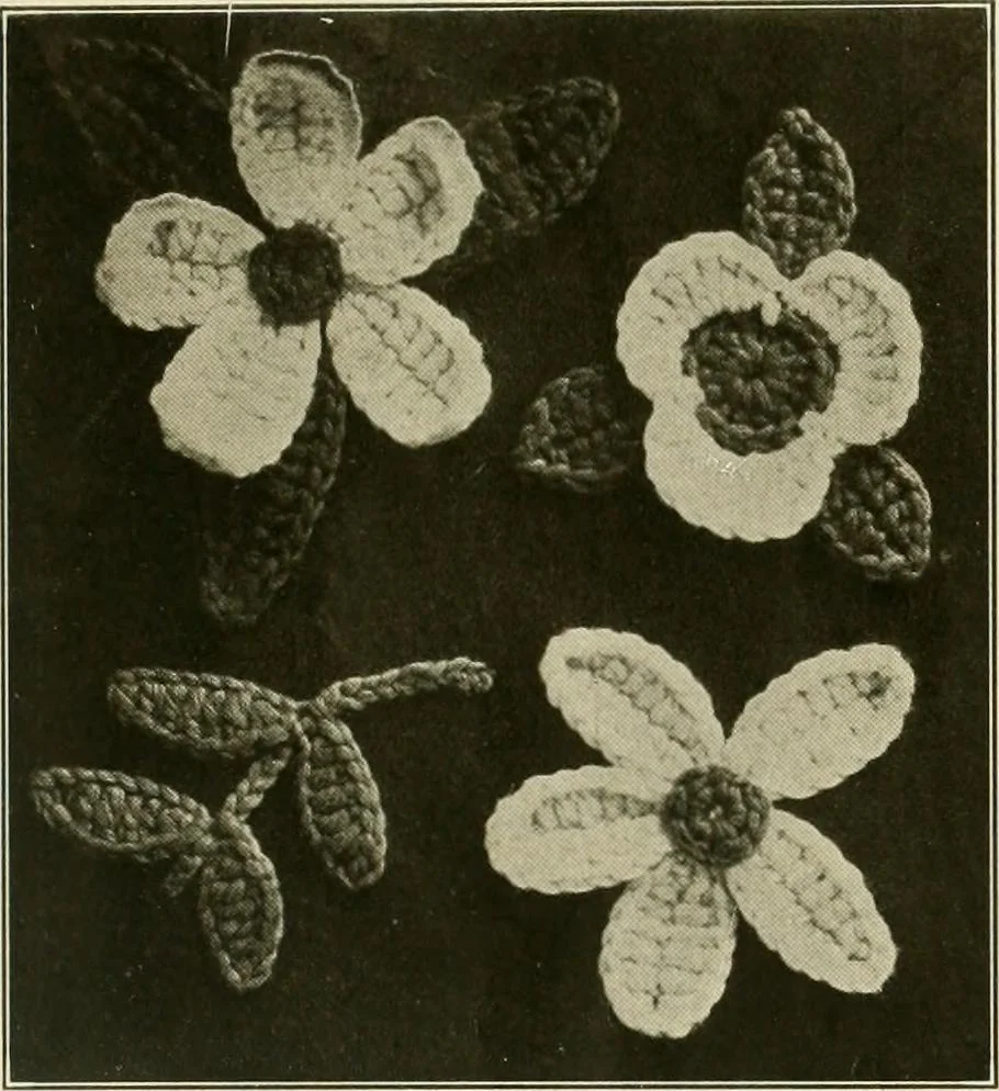 An illustration from Utopia yarn book; being a practical treatise on knitting and crocheting, 1919, leaf 18