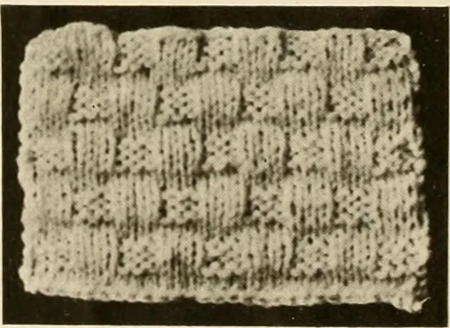 An illustration from Utopia yarn book; being a practical treatise on knitting and crocheting, 1919, leaf 21