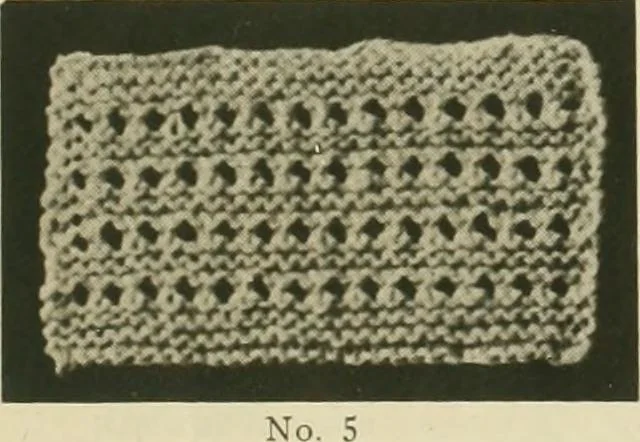 An illustration from Utopia yarn book; being a practical treatise on knitting and crocheting, 1919, leaf 22