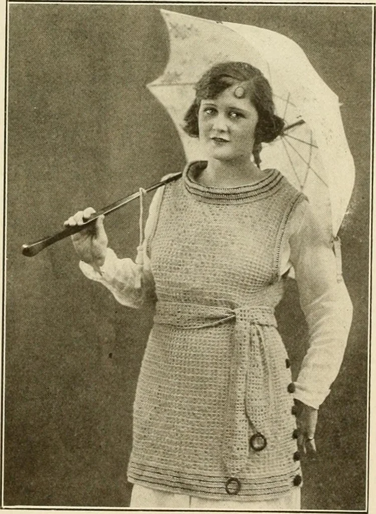 An illustration from Utopia yarn book; being a practical treatise on knitting and crocheting, 1919, leaf 37