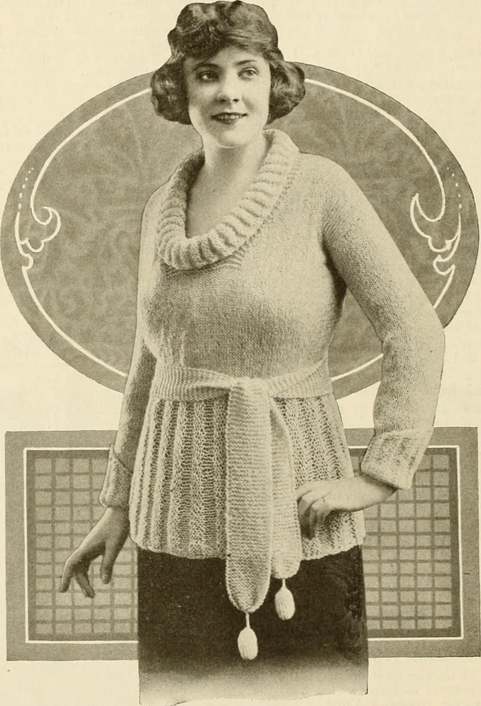 An illustration from Utopia yarn book; being a practical treatise on knitting and crocheting, 1919, leaf 39