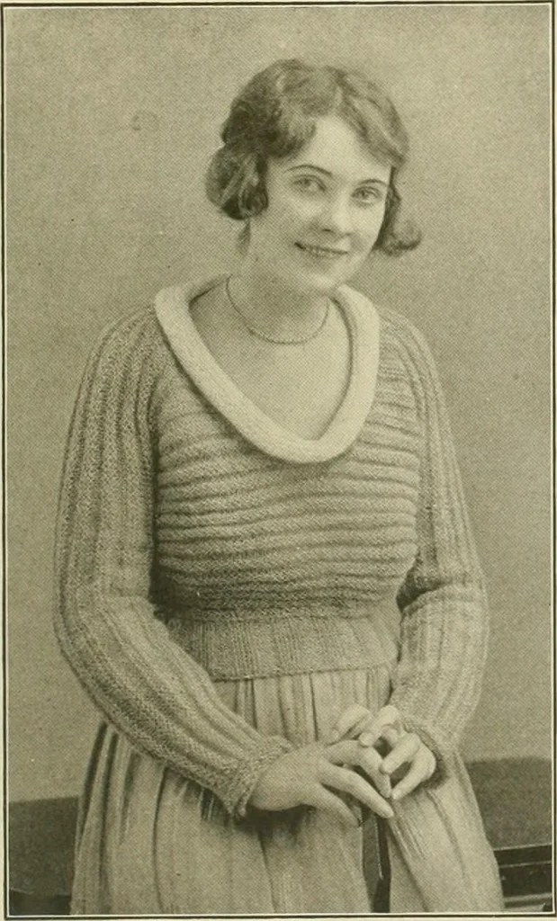 An illustration from Utopia yarn book; being a practical treatise on knitting and crocheting, 1919, leaf 40