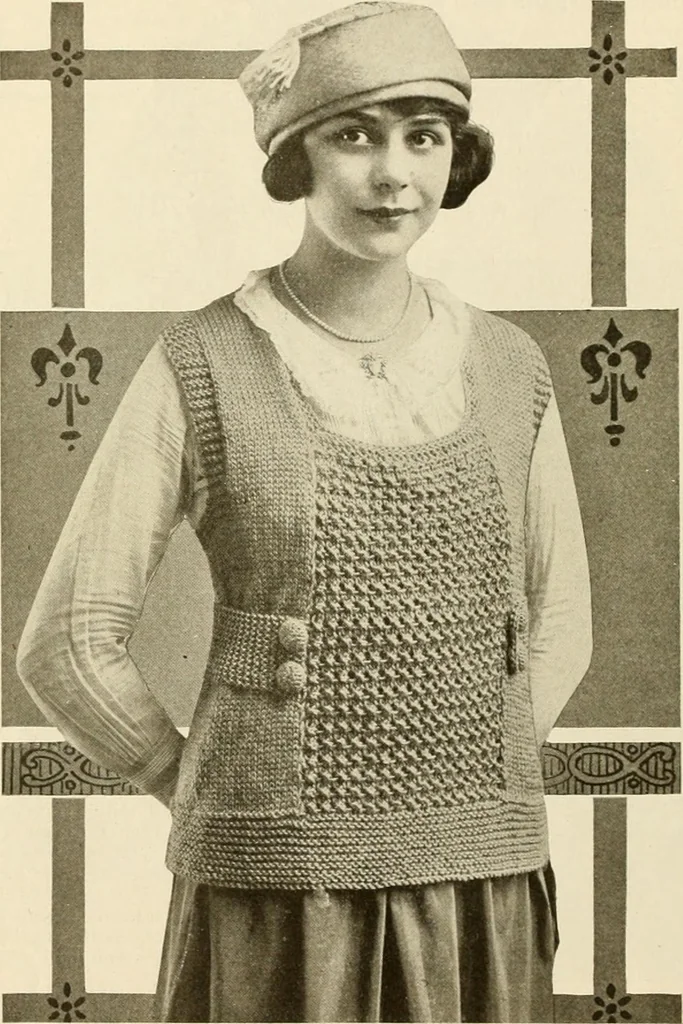 An illustration from Utopia yarn book; being a practical treatise on knitting and crocheting, 1919, leaf 41
