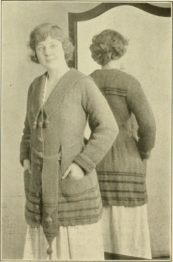 An illustration from Utopia yarn book; being a practical treatise on knitting and crocheting, 1919, leaf 52