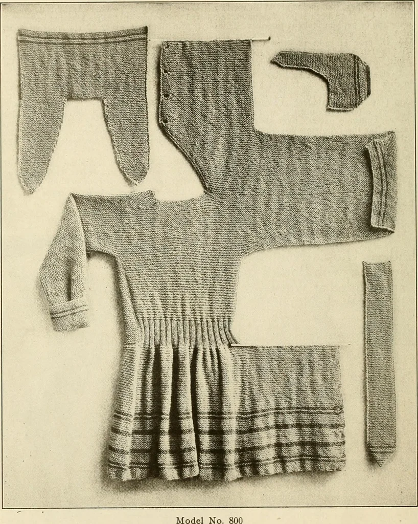 An illustration from Utopia yarn book; being a practical treatise on knitting and crocheting, 1919, leaf 53