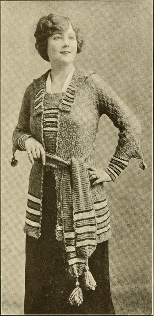 An illustration from Utopia yarn book; being a practical treatise on knitting and crocheting, 1919, leaf 57