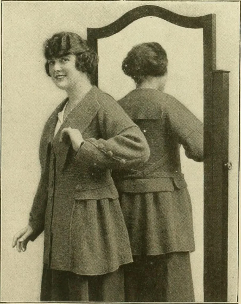 An illustration from Utopia yarn book; being a practical treatise on knitting and crocheting, 1919, leaf 58