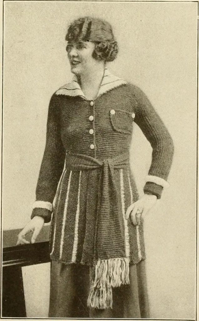 An illustration from Utopia yarn book; being a practical treatise on knitting and crocheting, 1919, leaf 59