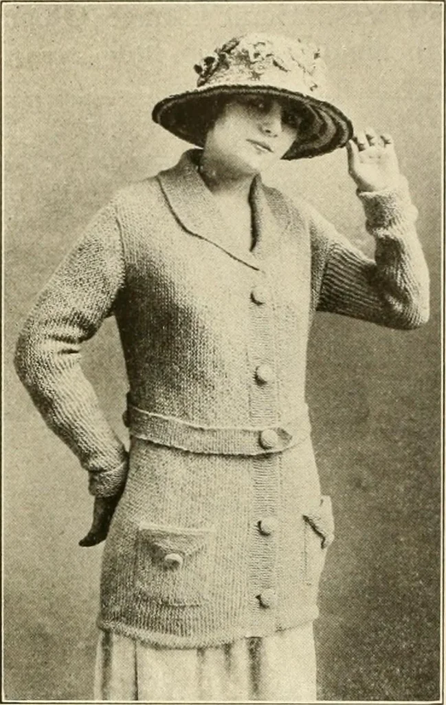 An illustration from Utopia yarn book; being a practical treatise on knitting and crocheting, 1919, leaf 69
