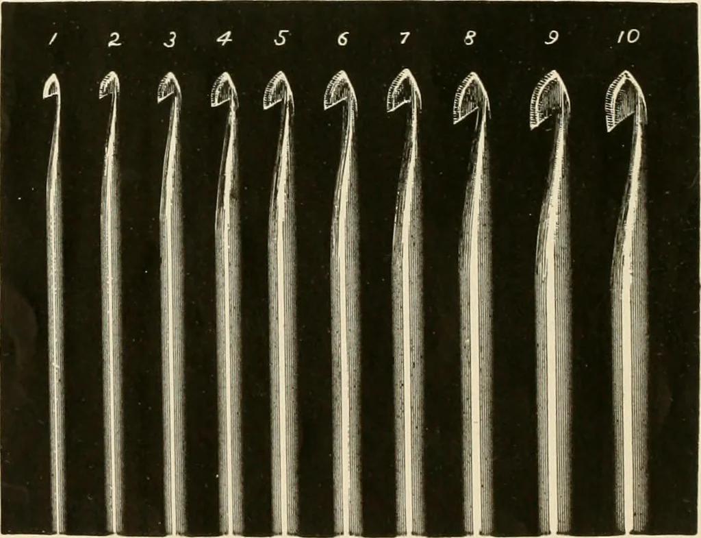 An illustration from Utopia yarn book; being a practical treatise on knitting and crocheting, 1919, leaf 7