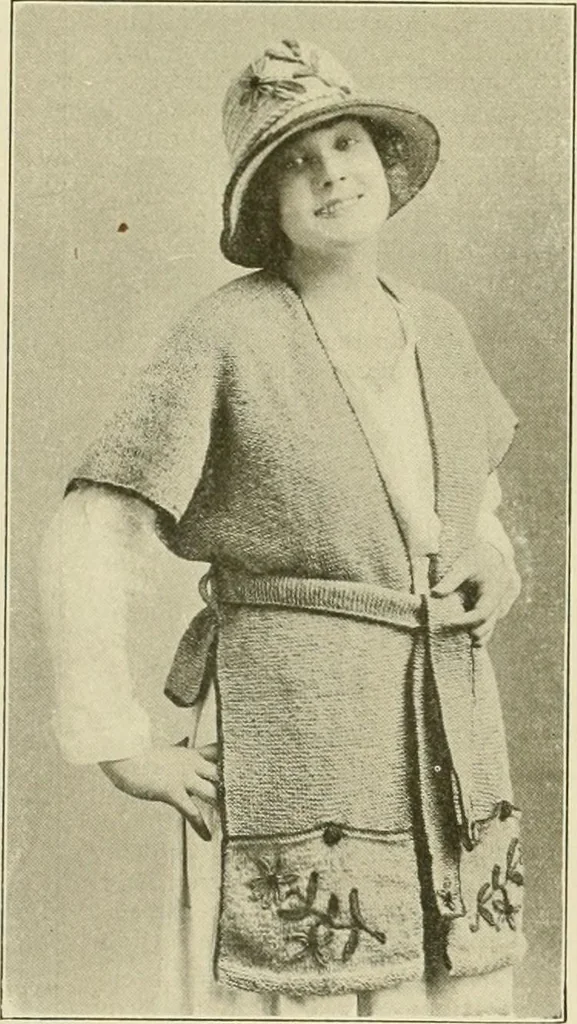 An illustration from Utopia yarn book; being a practical treatise on knitting and crocheting, 1919, leaf 70