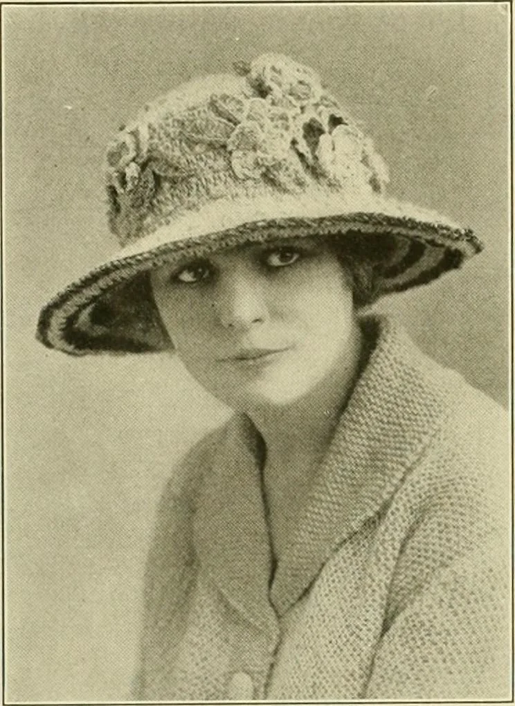 An illustration from Utopia yarn book; being a practical treatise on knitting and crocheting, 1919, leaf 72