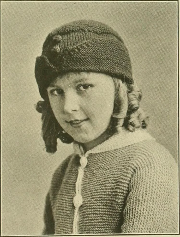 An illustration from Utopia yarn book; being a practical treatise on knitting and crocheting, 1919, leaf 72