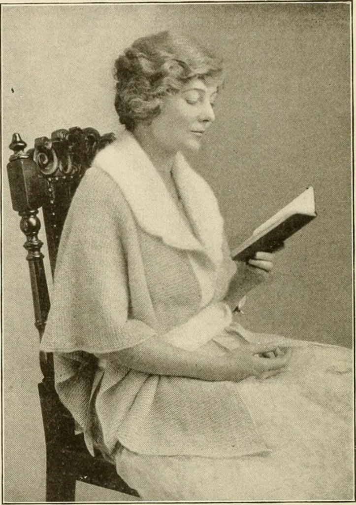 An illustration from Utopia yarn book; being a practical treatise on knitting and crocheting, 1919, leaf 73