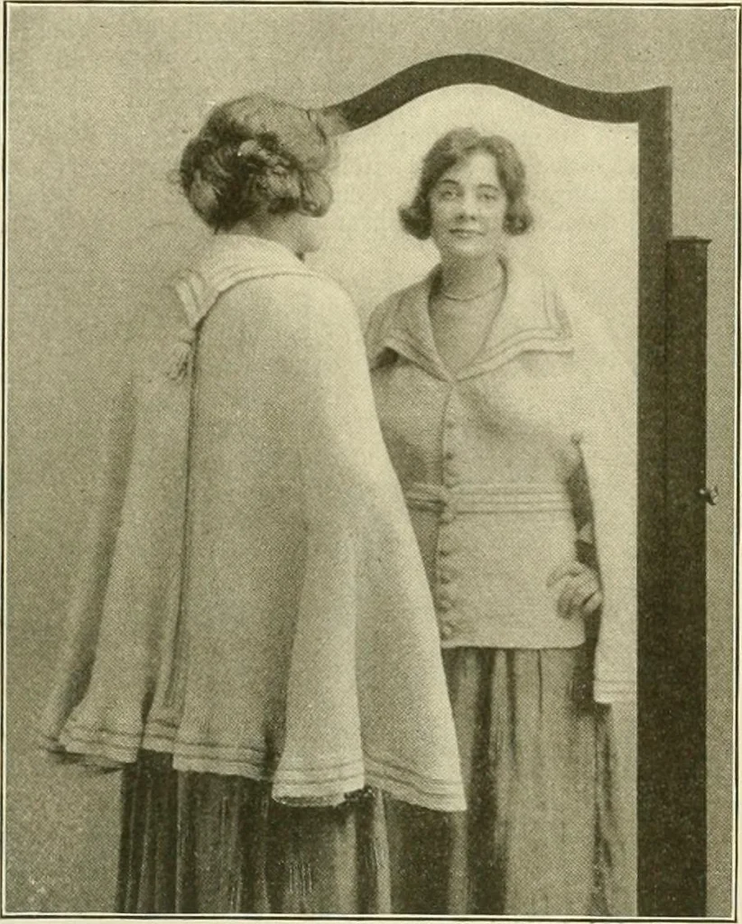 An illustration from Utopia yarn book; being a practical treatise on knitting and crocheting, 1919, leaf 74