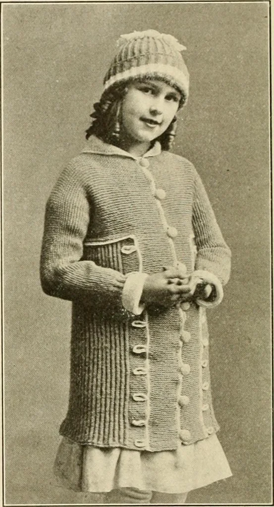 An illustration from Utopia yarn book; being a practical treatise on knitting and crocheting, 1919, leaf 79