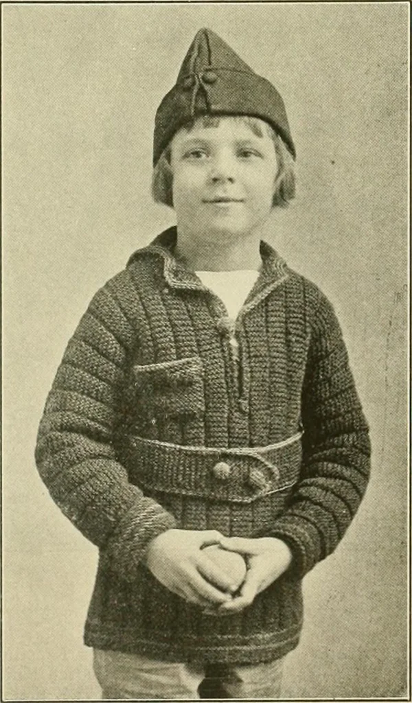 An illustration from Utopia yarn book; being a practical treatise on knitting and crocheting, 1919, leaf 82