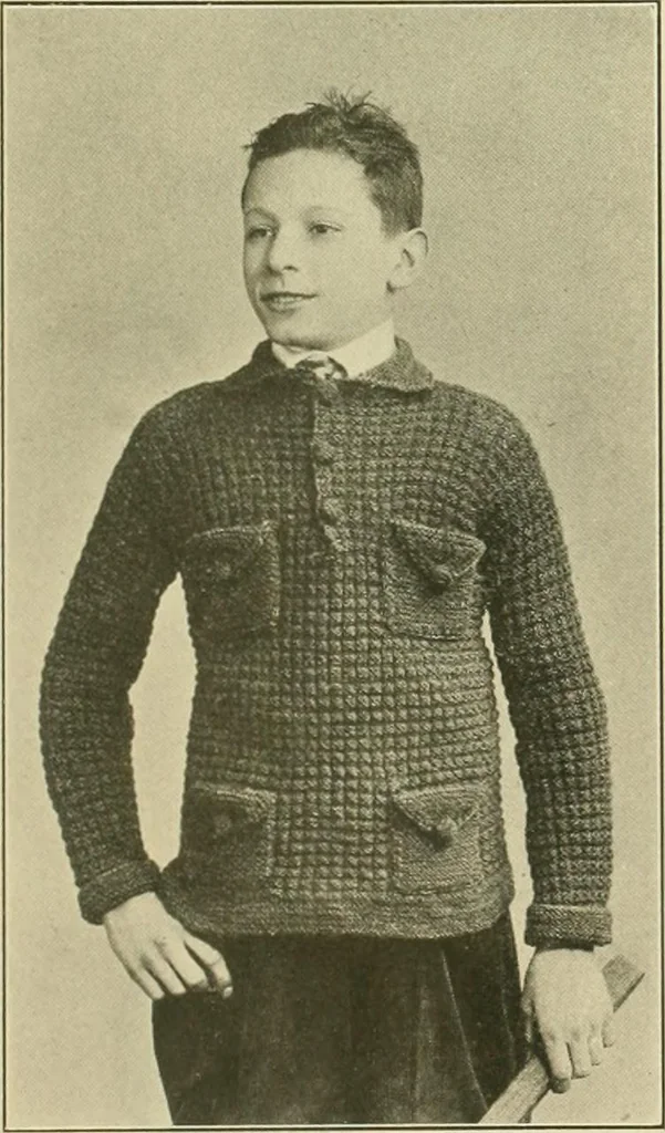 An illustration from Utopia yarn book; being a practical treatise on knitting and crocheting, 1919, leaf 84