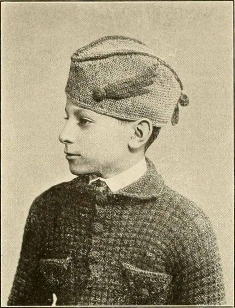 An illustration from Utopia yarn book; being a practical treatise on knitting and crocheting, 1919, leaf 85