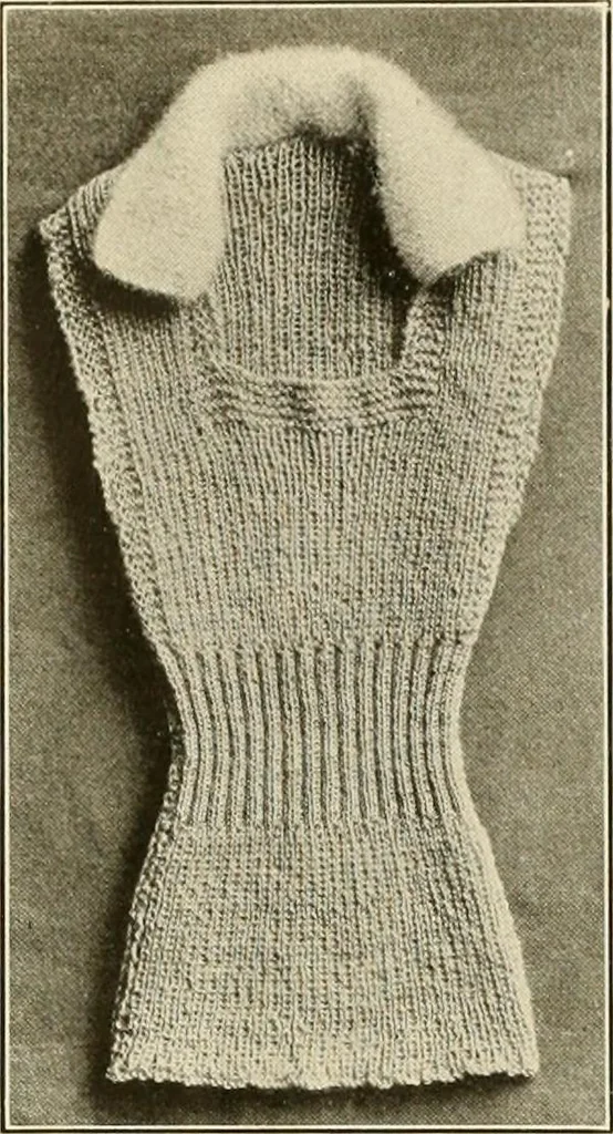 An illustration from Utopia yarn book; being a practical treatise on knitting and crocheting, 1919, leaf 89