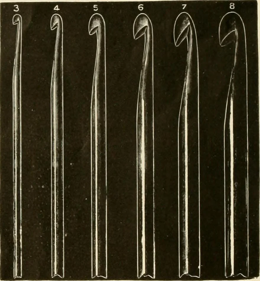 An illustration from Utopia yarn book; being a practical treatise on knitting and crocheting, 1919, leaf 9