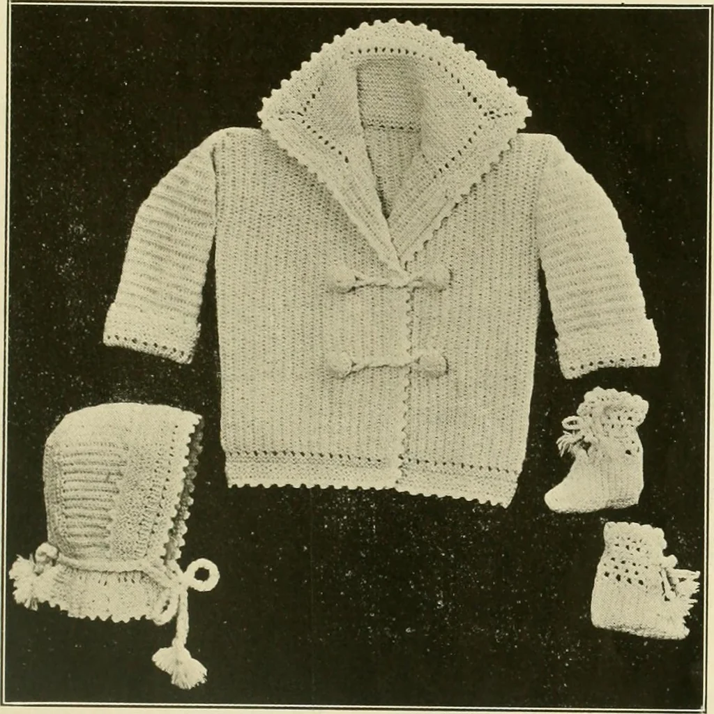 An illustration from Utopia yarn book; being a practical treatise on knitting and crocheting, 1919, leaf 90