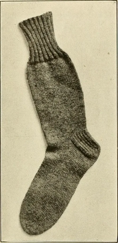 An illustration from Utopia yarn book; being a practical treatise on knitting and crocheting, 1919, leaf 95