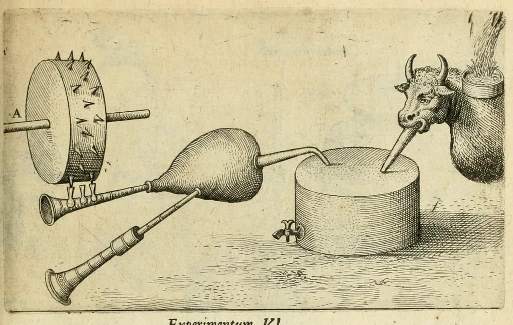An illustration from Utriusque cosmi maioris scilicet et minoris metaphysica, physica atque technica historia : in duo volumnina secundum cosmi differentiam diuisa, 1617, leaf 715