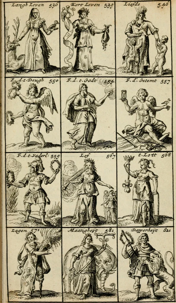 An illustration from Iconologia, of, Uytbeeldinge des verstands, 1717, leaf 156