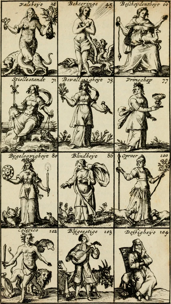 An illustration from Iconologia, of, Uytbeeldinge des verstands, 1717, leaf 22