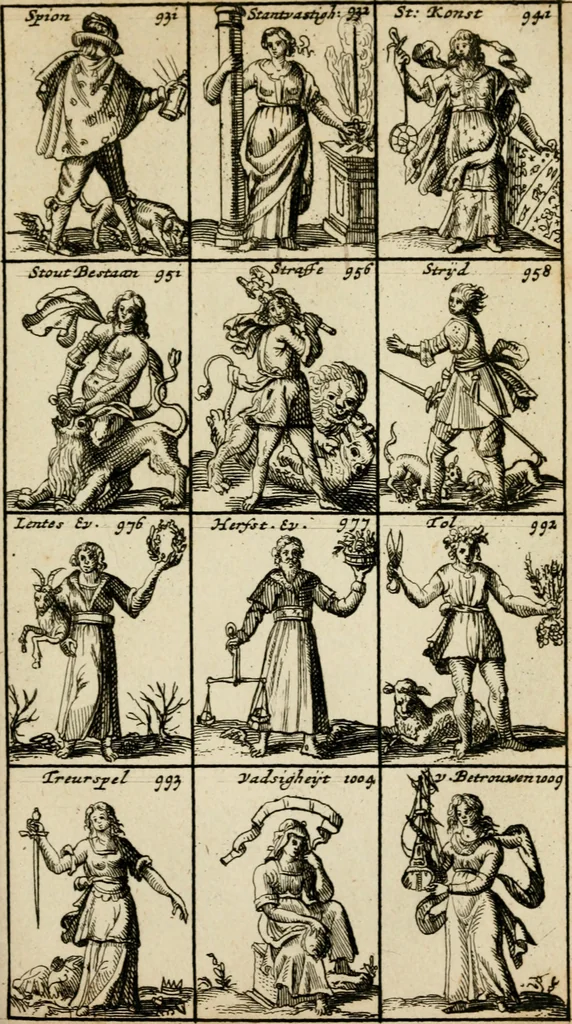 An illustration from Iconologia, of, Uytbeeldinge des verstands, 1717, leaf 248
