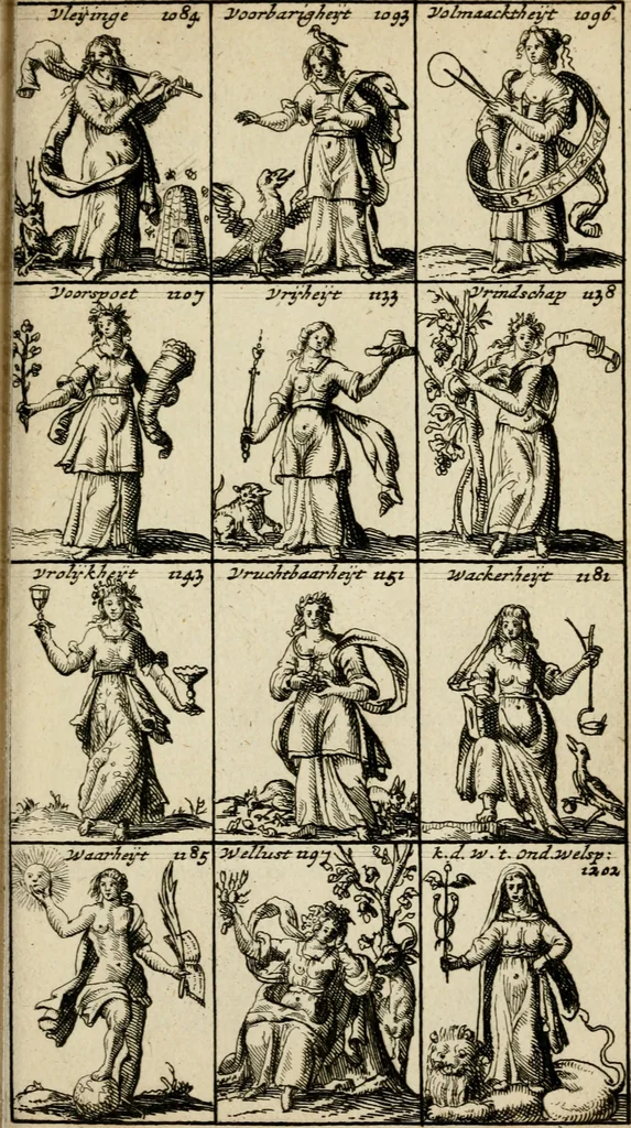 An illustration from Iconologia, of, Uytbeeldinge des verstands, 1717, leaf 284