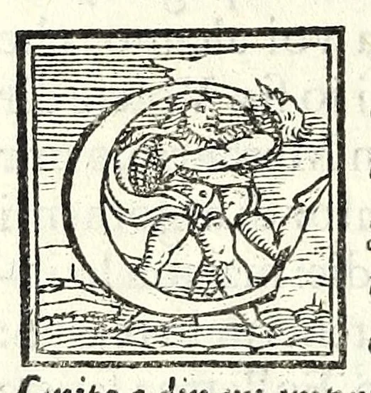 An illustration from Vaccaria : comedia, 1555, leaf 6