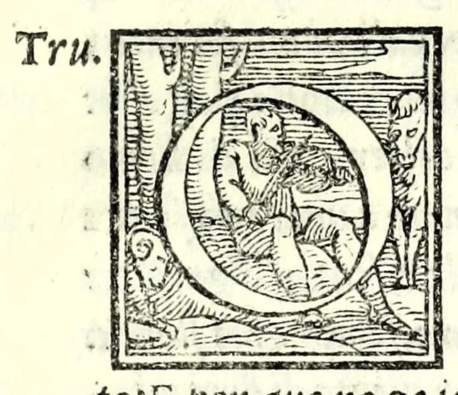 An illustration from Vaccaria : comedia, 1555, leaf 61