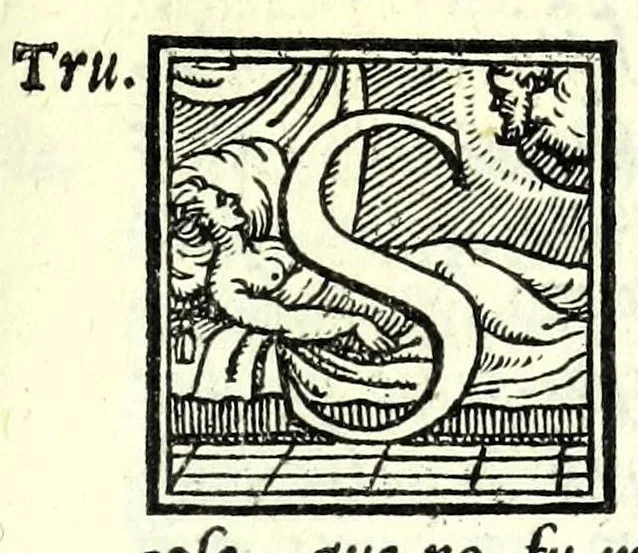 An illustration from Vaccaria : comedia, 1555, leaf 81