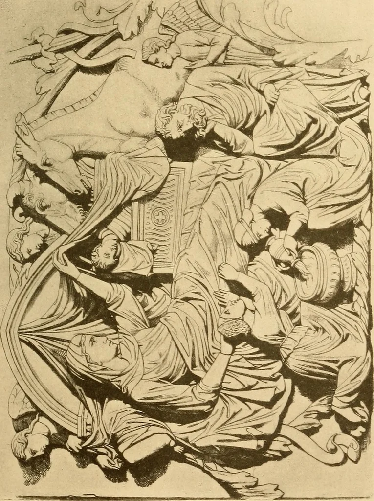 An illustration from Val d'Arno; ten lectures on the Tuscan art directly antecedent to the Florentine year of victories; given before the University of Oxford in Michaelmas term, 1873, 1891, leaf 298