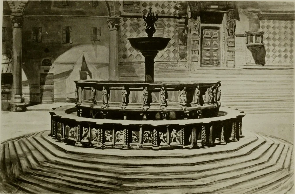 An illustration from Val d'Arno ten lectures on the Tuscan art directly antecedent to the Florentine year of victories; given before the University of Oxford in Michaelmas term, 1873, 1891, leaf 65