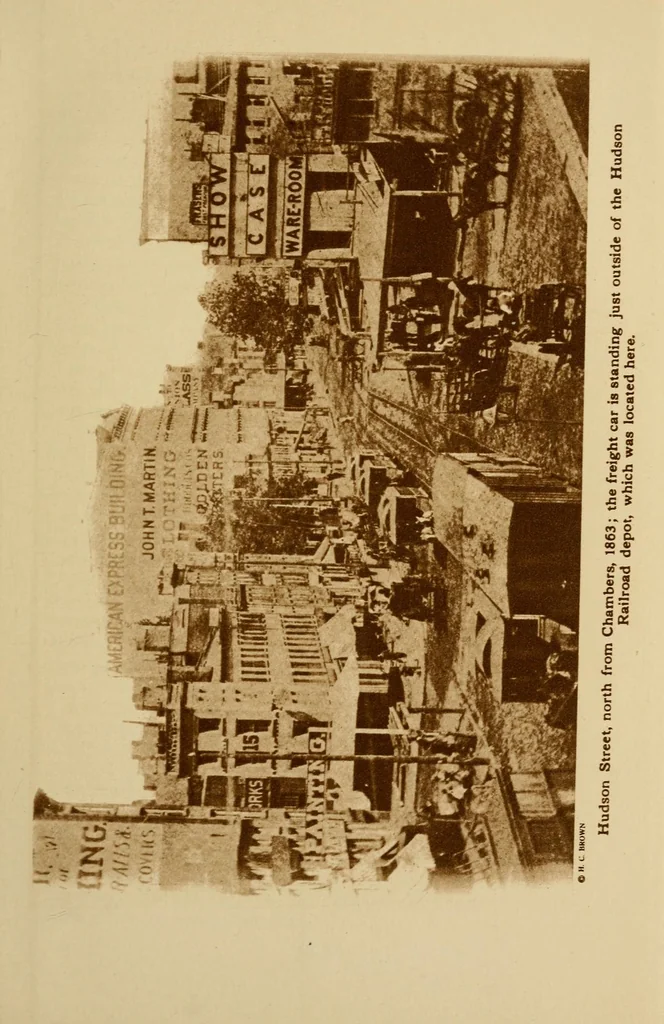An illustration from Valentine's manual of the city of New York, 1917, leaf 415