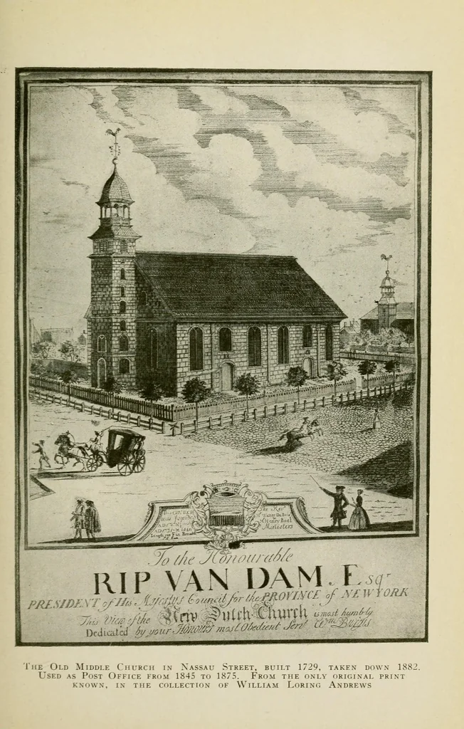 An illustration from Valentine's manual of old New York, 1919, leaf 63
