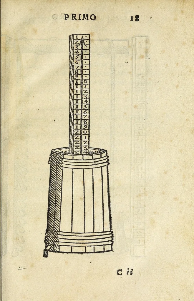 An illustration from Vallo : libro cõtinente appertenentie ad capitanii, retenere & fortificare una citta cõ bastioni, con noui artificii de fuoco aggionti, come nella tabola appare, & de diverse sorte poluere, et de expugnare una citta cõ põti, scale, argani, trõbe, trẽciere, artegliarie, caue, dare auisamenti senza messo allo amico, fare ordinanze, battaglioni, et ponti de disfida con lo pingere, opera molto utile con la experientia de larte, 1528, leaf 55