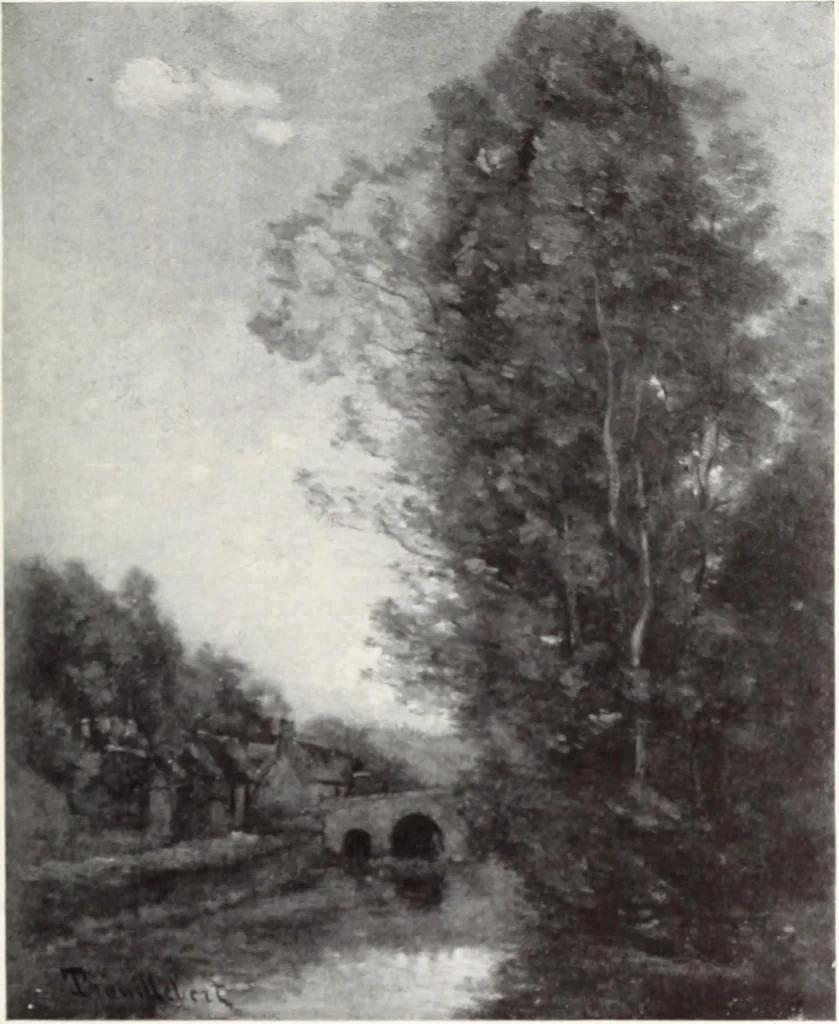 An illustration from Valuable paintings by distinguished masters of the Barbizon, contemporaneous and American schools, together with several Barye bronzes, 1913, leaf 118