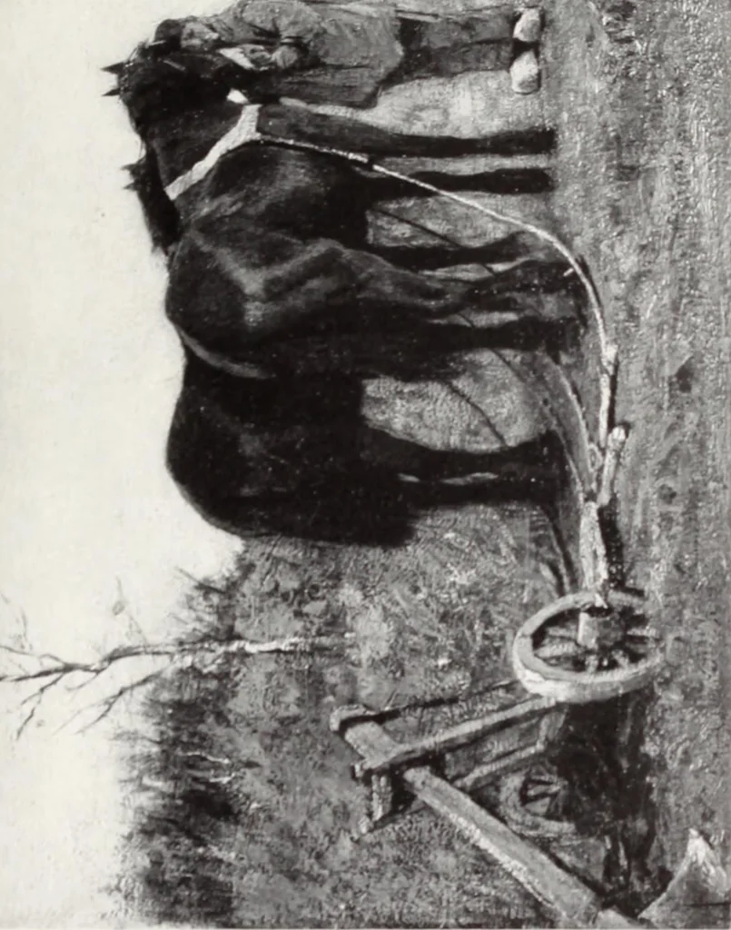An illustration from Valuable paintings by distinguished masters of the Barbizon, contemporaneous and American schools, together with several Barye bronzes, 1913, leaf 122
