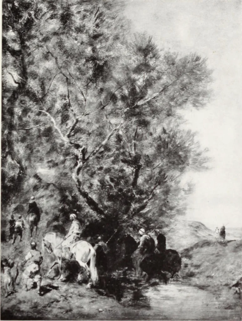 An illustration from Valuable paintings by distinguished masters of the Barbizon, contemporaneous and American schools, together with several Barye bronzes, 1913, leaf 126
