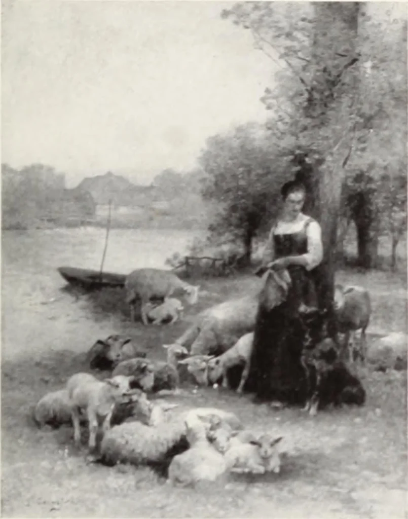 An illustration from Valuable paintings by distinguished masters of the Barbizon, contemporaneous and American schools, together with several Barye bronzes, 1913, leaf 154