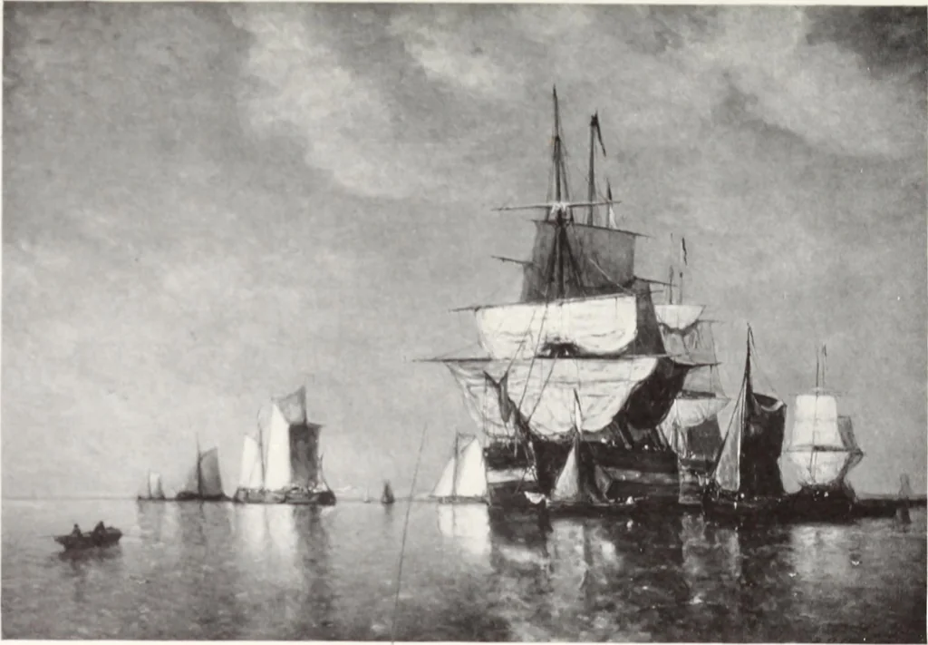 An illustration from Valuable paintings by distinguished masters of the Barbizon, contemporaneous and American schools, together with several Barye bronzes, 1913, leaf 234