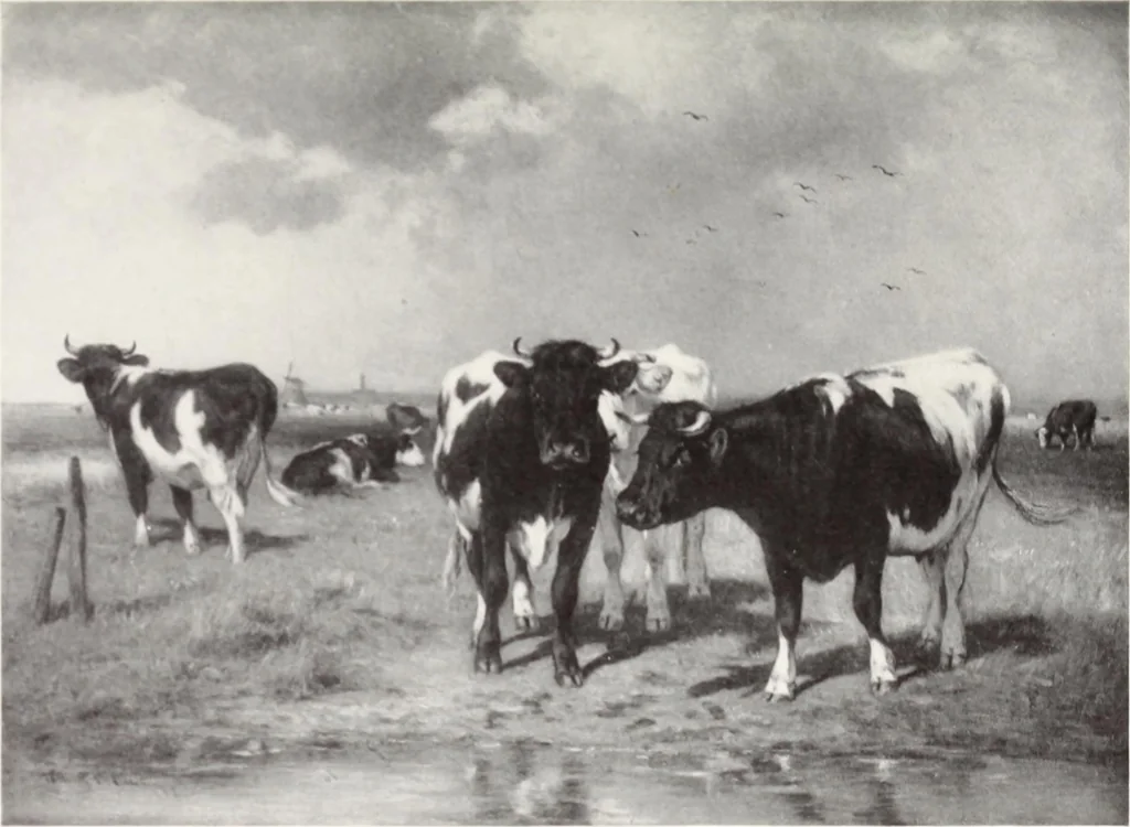 An illustration from Valuable paintings by distinguished masters of the Barbizon, contemporaneous and American schools, together with several Barye bronzes, 1913, leaf 246